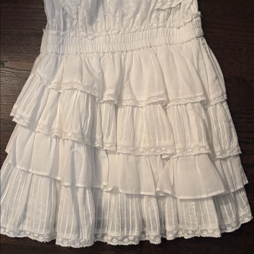 LoveShackFancy White Ruffled Dress - Picture 5 of 6